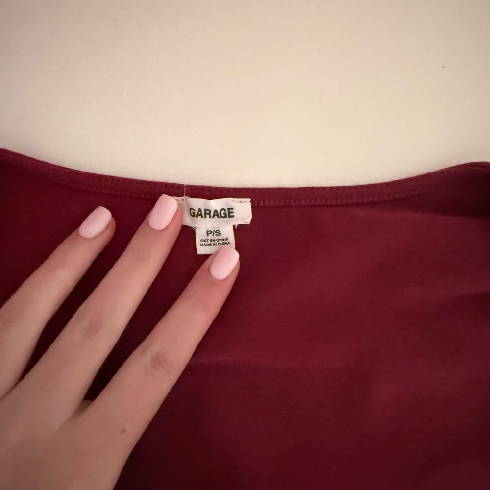 WORN ONCE! Garage Elegant Raspberry Women's Top - Picture 2 of 3